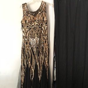 Floor-Length 1920’s Vintage Dress prom/wedding